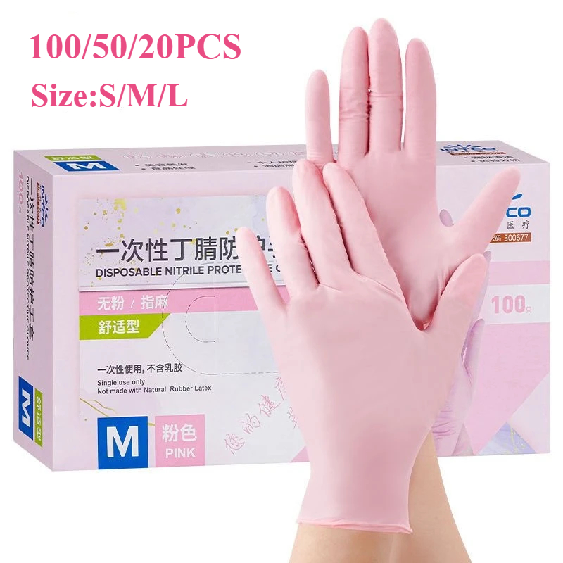 20/50/100 SZTUK Różowe Rękawic – Medical Gloves recenzja i cena