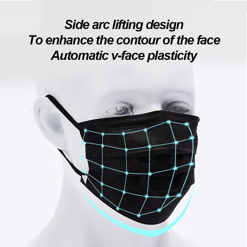 100-400 szt. Czarnych masek je – Surgical Mask recenzja i cena